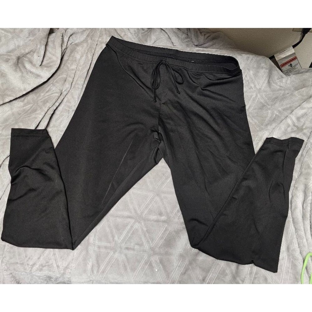 Men’s Active Joggers Size XL Black Silky Poly